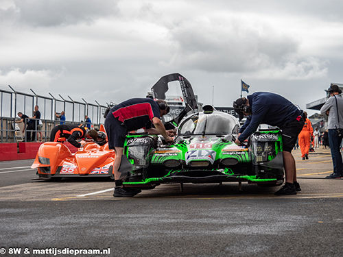 Lawrence and Freddie Tomlinson, Ginetta-Zytek GZ09S, Alfie Briggs, HPD-Honda ARX-04b, 2024 Donington Park Masters Race Weekend